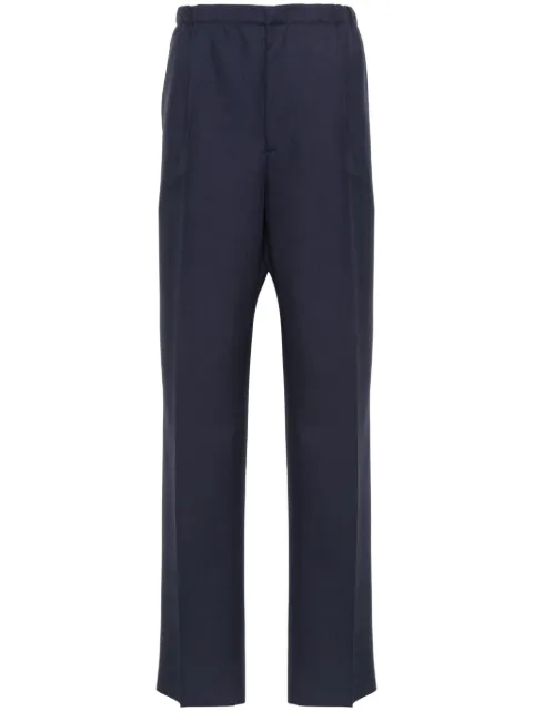 FENDI virgin-wool straight-leg trousers Blue FB0979AR8S