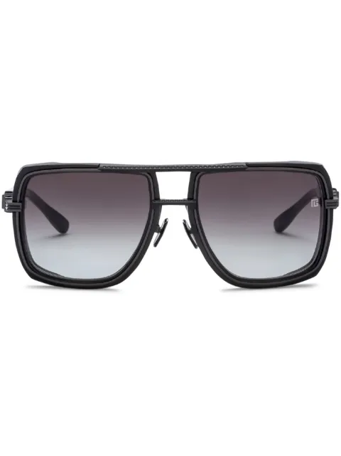 Balmain Eyewear Soldier pilot-frame sunglasses Black CBPS160