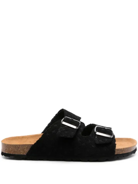 MC2 Saint Barth terrycloth open-toe sandals Black SAD0003