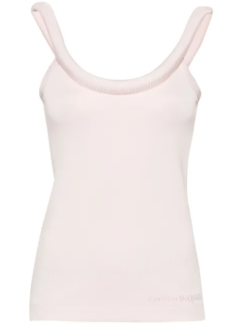 Alexander McQueen 3D-detailing sleeveless top Pink 785597QLADK