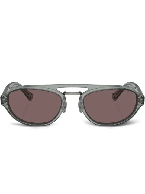 Brunello Cucinelli BC4008S oval-frame sunglasses Grey BC4008S100453