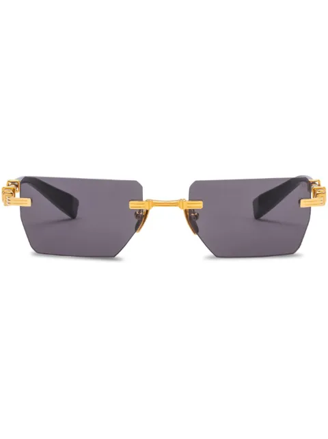 Balmain Eyewear Pierre geometric-frame sunglasses Gold CBPS150