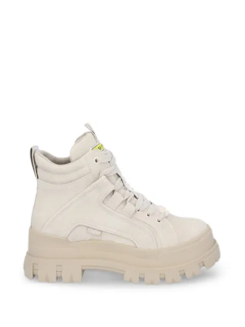 Buffalo Aspha platform lug-sole boots Neutrals 1622064