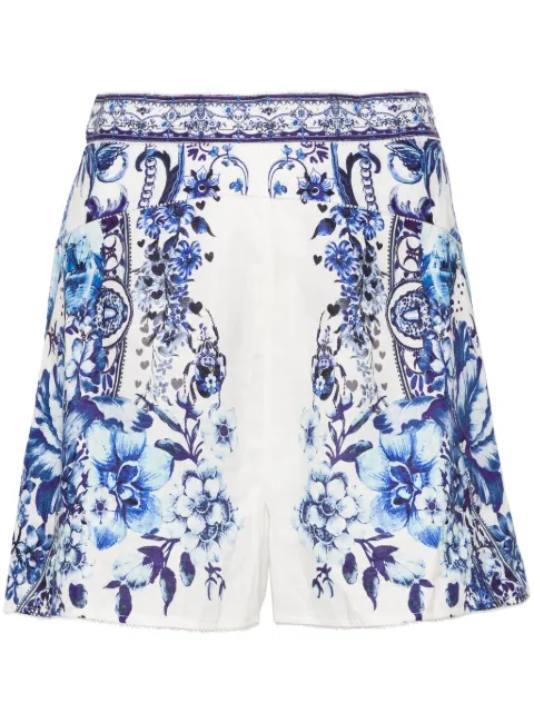 Camilla Glaze and Graze linen shorts White 00026978