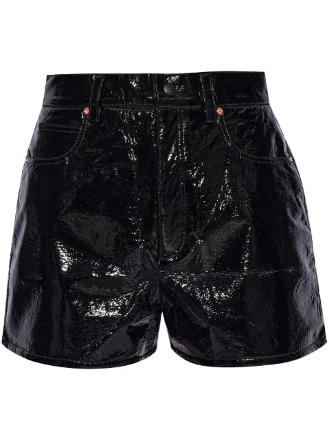 Casablanca faux-leather shorts Black WS24TR20601
