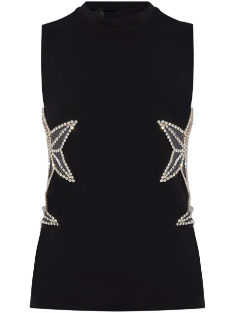 DSQUARED2 crystal-embellished cotton vest Black S72GD0525S24668