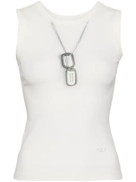Ground Zero cotton blend tank top White GZSS24TE026