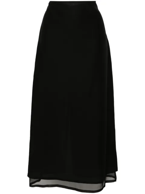 Fabiana Filippi organza maxi skirt Black GND274F694H460