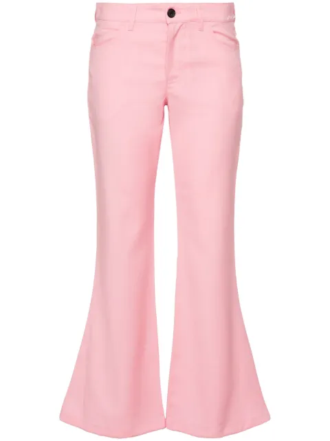 Marni grain de poudre flared trousers Pink PAMA0491S0UTWA20