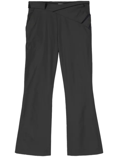 Hyein Seo belted cropped taffeta trousers Grey PT7CH