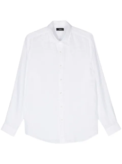 Theory Irving linen shirt White N0373501