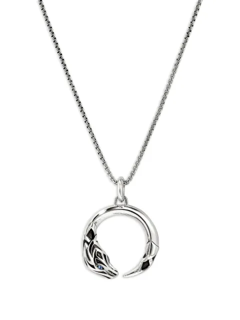John Hardy sterling silver Naga sapphire necklace Silver NMS603641BSP