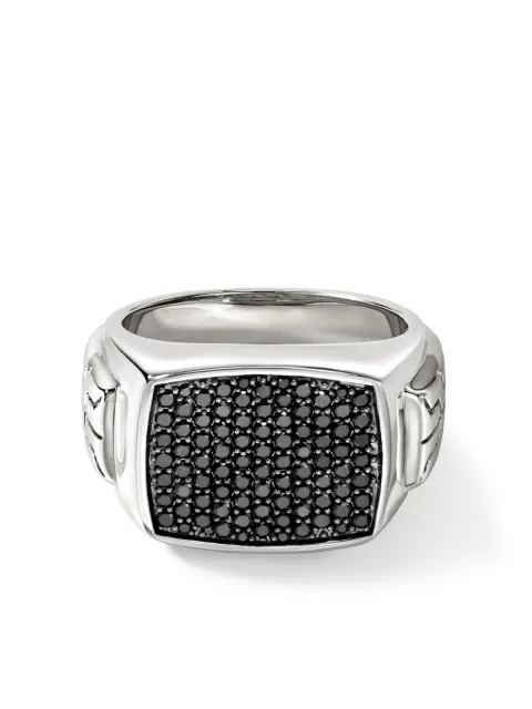 John Hardy sterling silver sapphire signet ring Silver RMS9010984BLS