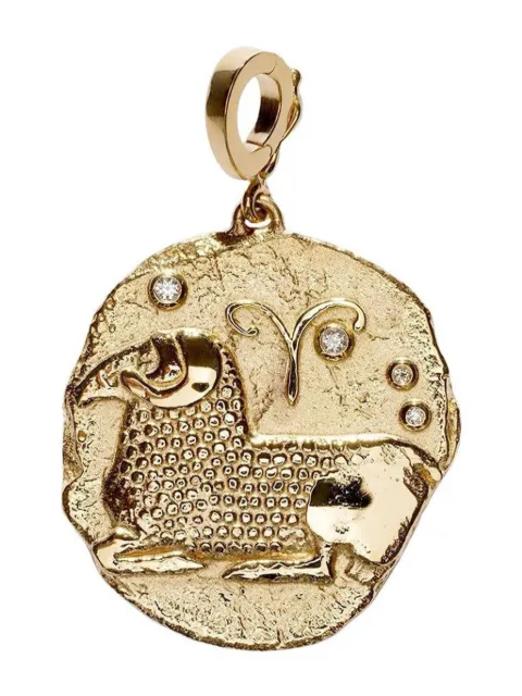 Azlee 18kt yellow gold Of The Stars Aries pendant charm Gold C892G18