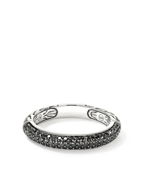 John Hardy sterling silver JH Essential sapphire band ring Silver RBS987054BLS