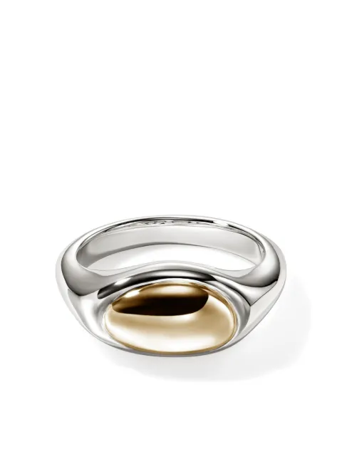 John Hardy 14kt yellow gold Pebble ring Silver RZZ987477