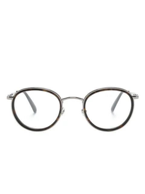 Moncler Eyewear round-frame glasses Brown ML5153