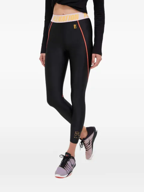 P.E Nation logo waistband leggings Black 23PE2G042