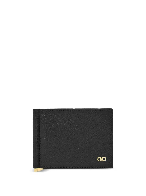 Ferragamo Gancini-appliqué wallet Black 776473