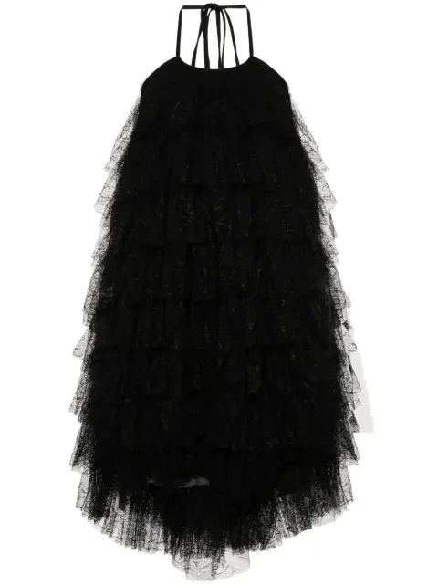 Uma Wang Alys lace midi dress Black UW5065
