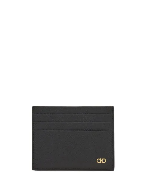 Ferragamo Gancini credit card holder Black 776843