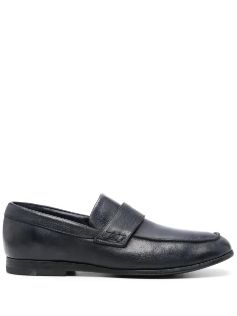 Moma pebbled-leather loafers Blue 15402E