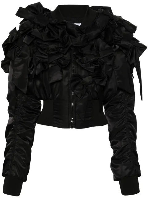 Viktor & Rolf Bow Bouquet bomber jacket Black EO0162299124