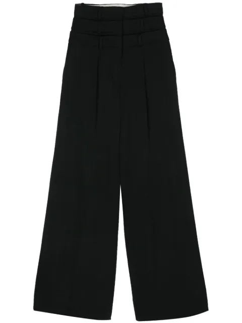 Viktor & Rolf multi-layered trousers Black EB0402499124