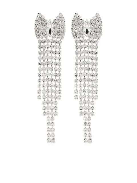 Magda Butrym crystal-embellished chandelier earrings Silver 907524