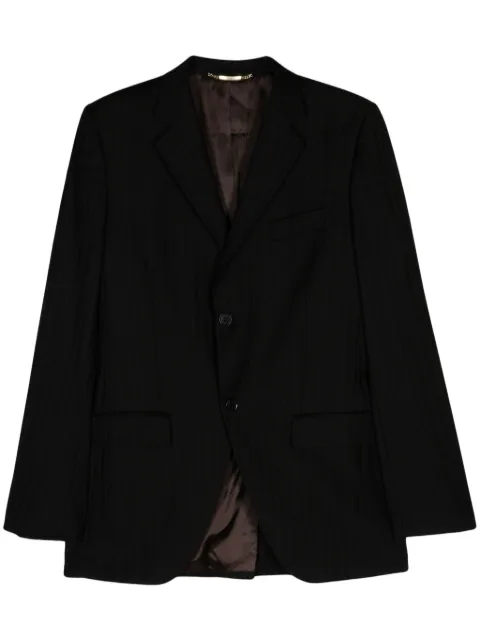 Dolce & Gabbana Pre-Owned 2000s pinstriped single-breasted jacket Black DOG420PL