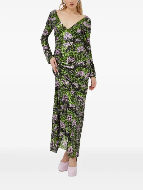 Stine Goya Allie open-back dress Green SG5573