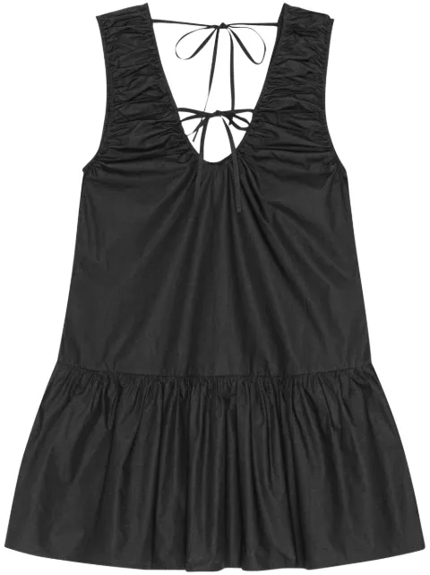 GANNI sleeveless mini dress Black F9387