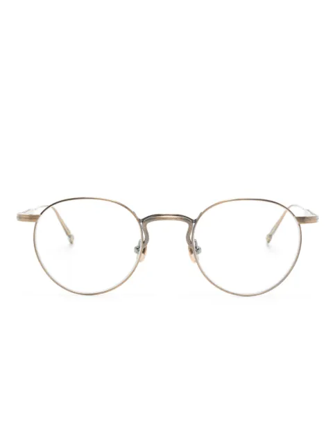Matsuda round-frame glasses Brown M3140
