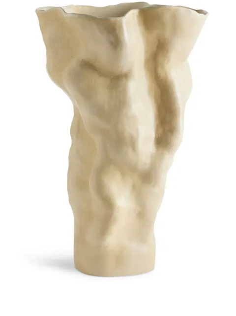 L'Objet tall Timna porcelain vase (58cm x 35cm) Neutrals TM199