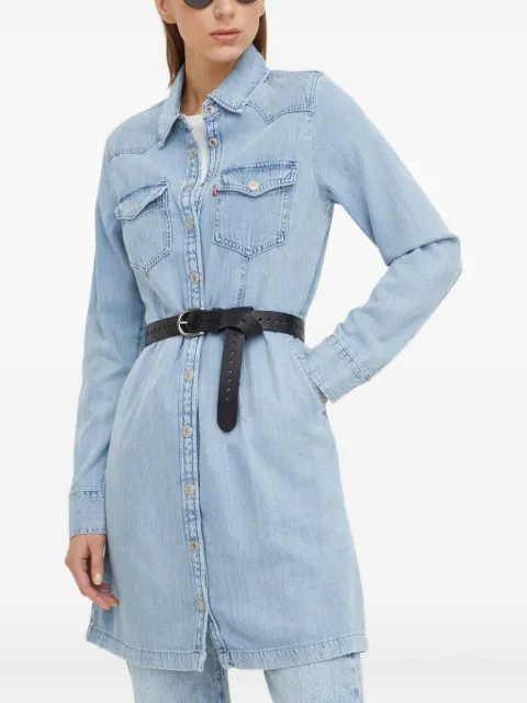 Levi's buttoned pocket denim dress Blue A7565