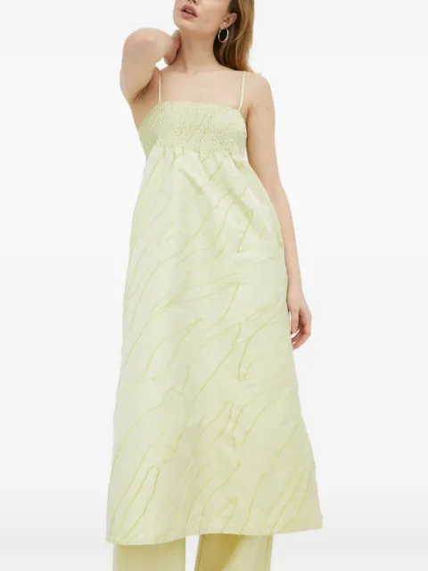 Gestuz shirred detail dress Yellow 10906979