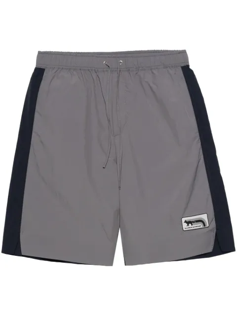 Maison Kitsuné colour-block track shorts Blue MM01401WQ0072