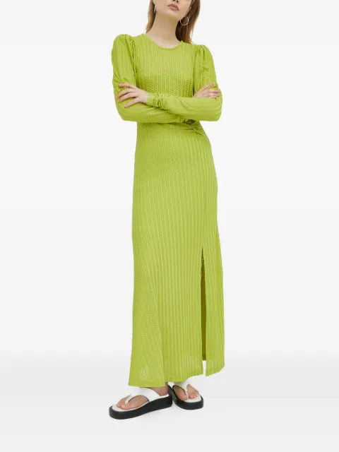 Gestuz Ruched long-sleeve dress Green 10906890