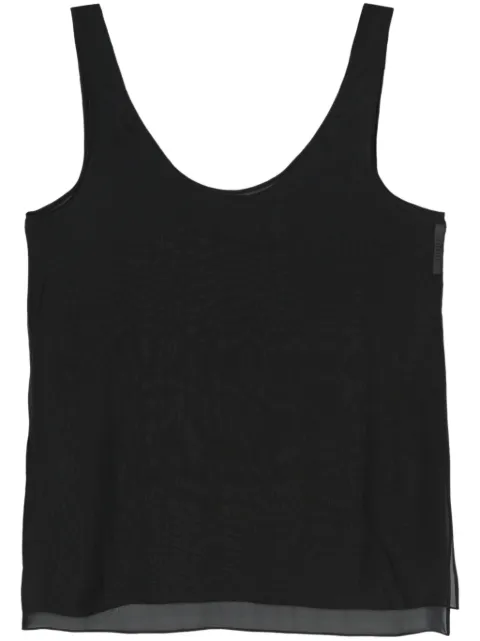 Gauchère semi-sheer silk blouse Black M12407210398
