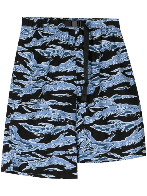Fumito Ganryu x Phenomenon Graffiti cotton shorts Blue FU11PA104