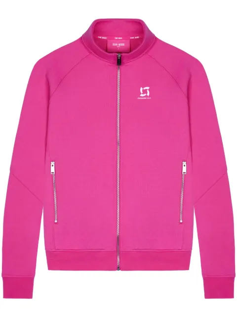 TEAM WANG design logo-print zipped track jacket Pink TWSK24A004RR