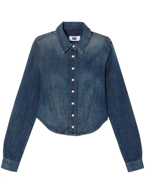 RE/DONE x Pamela Anderson denim shirt Blue 12801WFTDNSH