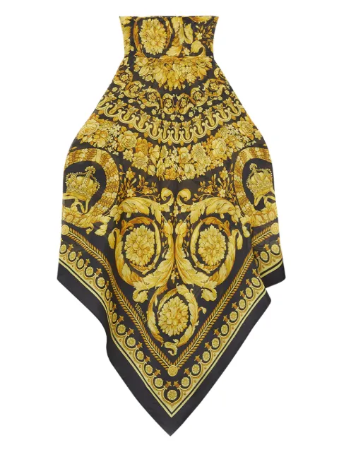 Versace printed cover-up foulard top Black 10165881A11158