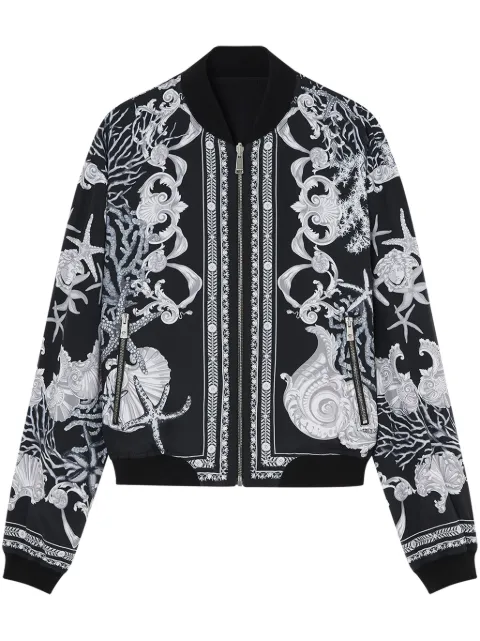 Versace Barocco Sea reversible bomber jacket Black 1015714