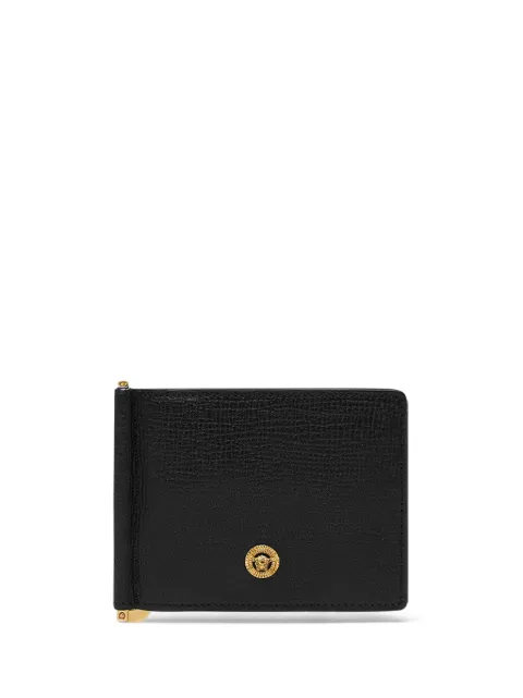Versace Medusa Biggie leather clip wallet Black DPU59781A10544