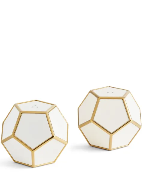 L'Objet Pentagon Spice ornaments (set of two) White SP4850