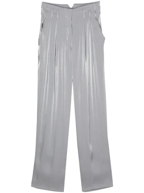 Genny straight-leg lamé trousers Grey 76AJA175N0380