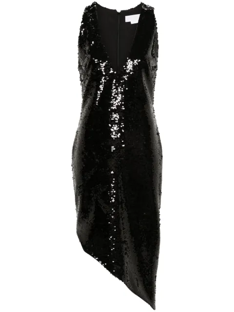 Genny sequin-embellished midi dress Black 76AJO4C1J0121