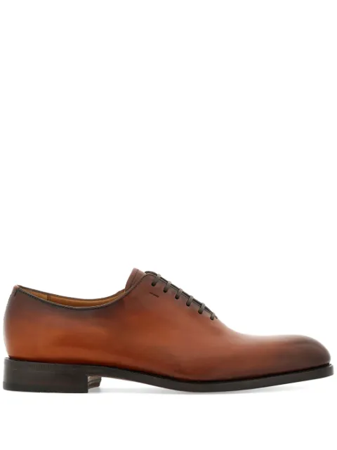 Ferragamo Tramezza plain toe Oxford shoes Brown 773620