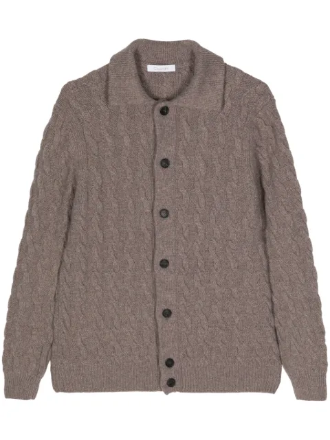 Cruciani cable-knit cardigan Brown UC3258340A35GB01